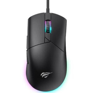 HAVIT MS1038 RGB Backlit Programmable Gaming Mouse - Black