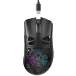 Havit MS1042WB Wireless RGB Office 3-Mode 24000dpi 2.4GHz BT Light Weight Laser Custom PC Gaming Mouse