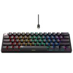 HHavit KB903L 61 Keys Rainbow LED Backlit Computer Light up USB Wired Key Life 50,000,000 times, (switche red) Gaming Keyboard Backlit Mechanical Gaming Keyboard for PCC - Image 2