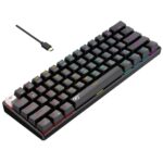 HHavit KB903L 61 Keys Rainbow LED Backlit Computer Light up USB Wired Key Life 50,000,000 times, (switche red) Gaming Keyboard Backlit Mechanical Gaming Keyboard for PCC - Image 3