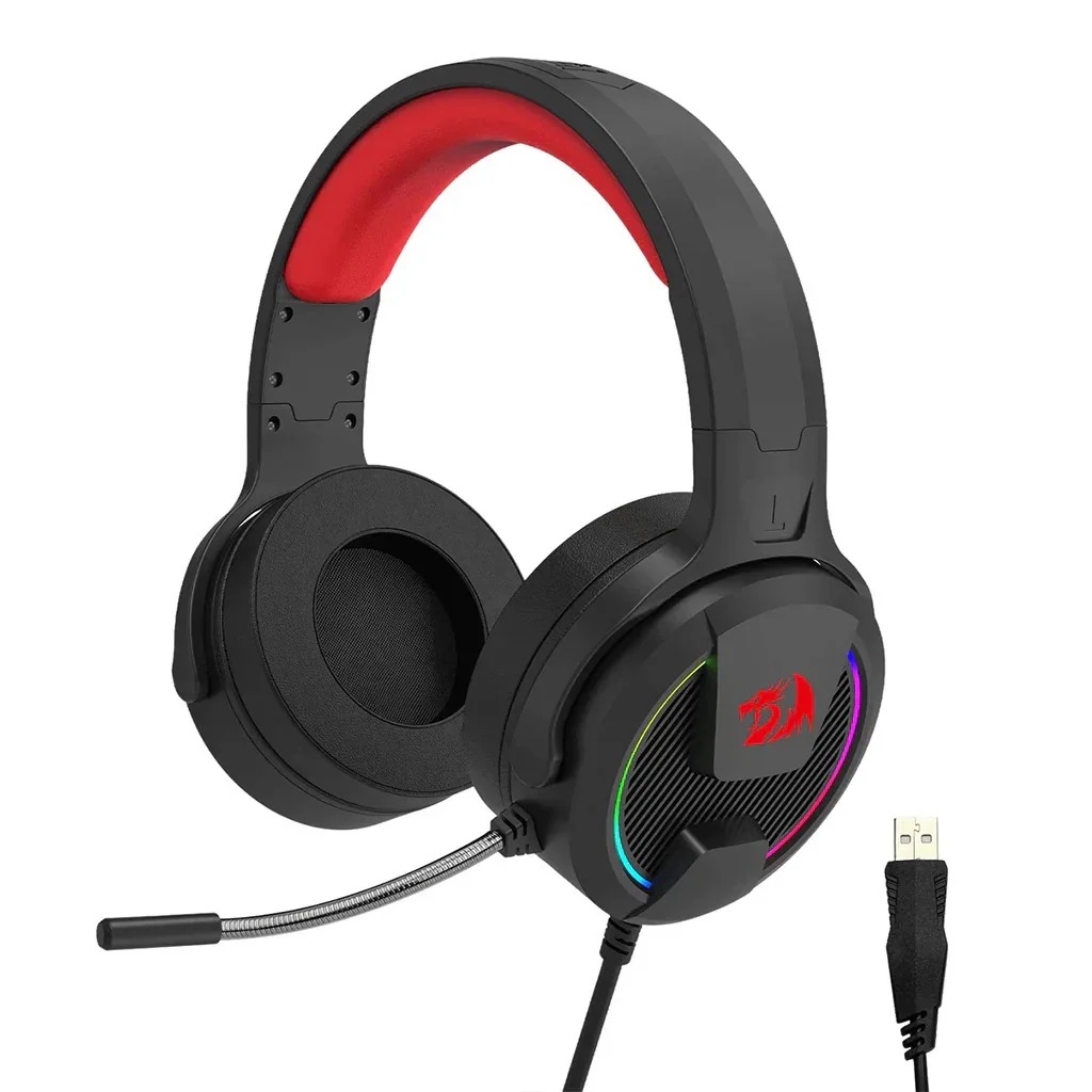 Redragon-Rebellion- H315-RGB-Wired-Gaming-Headset Redragon H315 REBELLION RGB 40mm Drivers Wired Gaming Headset - Image 1