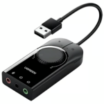 UGREEN 40964 USB External Stereo Sound Adapter 15cm (Black)