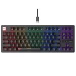 Havit KB892L 87 Keys Blue Switch RGB Backlit USB Wired Mechanical Gaming Keyboard