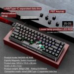 Madlions MAD68 HE 65% Hall Effect Wired RGB Gaming Keyboard – Black - Image 7