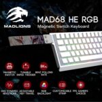 Madlions MAD68 HE 65% Hall Effect Wired RGB Gaming Keyboard – White - Image 8