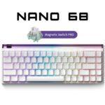 Madlions NANO 68 Hall Effect Esports Wired Gaming Keyboard – White (Amber Pro Switch) - Image 2