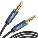 UGREEN 10688 3.5mm Audio Cable, Gold-Plated, Braided – Male-to-Male, 3m (Blue) - Image 2