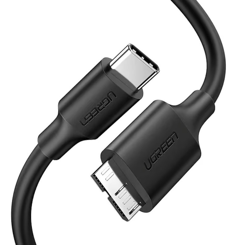 UGREEN 20103 USB-C to Micro USB-B Cable UGREEN 20103 USB-C to Micro-B Cable – Male-to-Male, 1m (Black) - Image 1