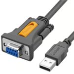 UGREEN 20201 USB 2.0-A to DB9 RS-232 Serial Adapter Cable – Male-to-Female, 1.5m