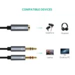 UGREEN 20899 3.5mm Audio Splitter Cable, Aluminum Case – Female-to-2-Male - Image 5