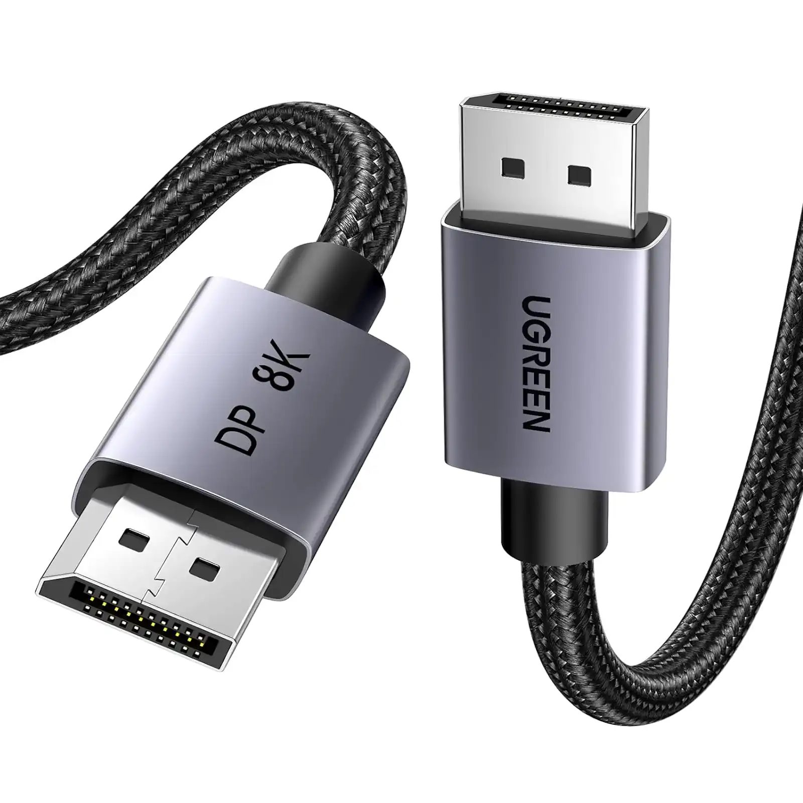 UGREEN 25903 8K DP to DP Cable UGREEN 25903 DisplayPort 1.4 8K Cable – Male-to-Male, 1m - Image 1