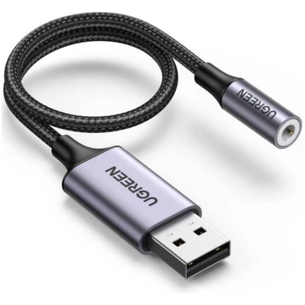 UGREEN 30757 USB 2.0 TO 3.5MM AUDIO ADAPTER UGREEN 30757 USB-A To 3.5mm External Stereo Sound Adapter - Image 1