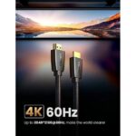 UGREEN 40408 HDMI Cable, Braided – Male-to-Male, 1m - Image 2