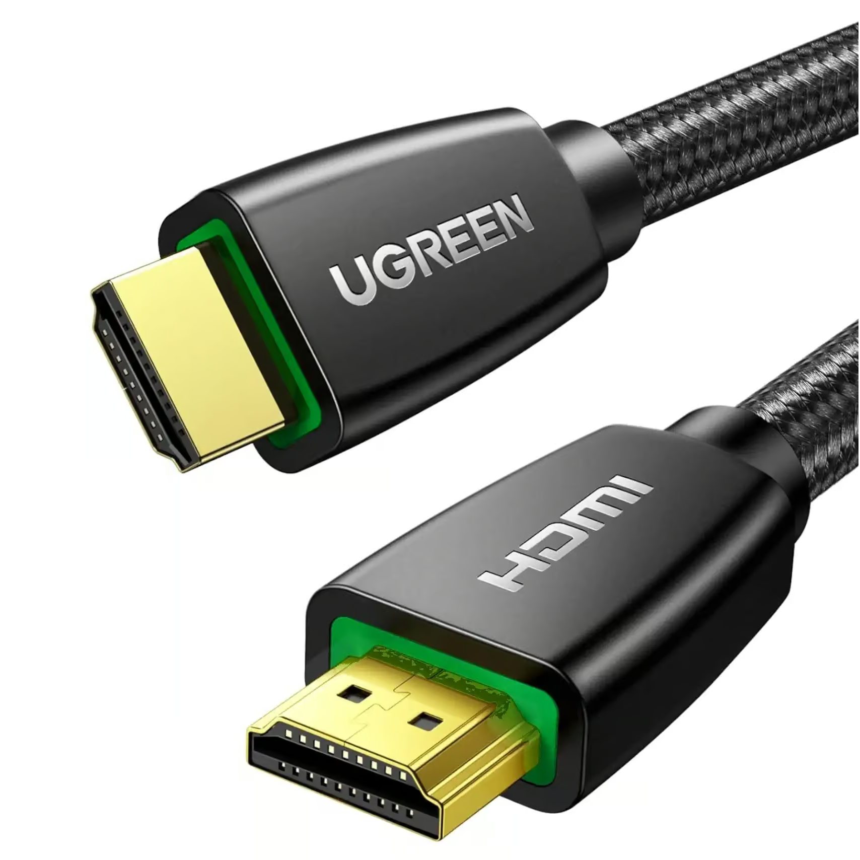 UGREEN - 40408 4K HDMI To HDMI Male Cable UGREEN 40408 HDMI Cable, Braided – Male-to-Male, 1m - Image 1