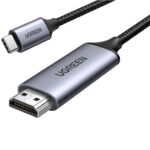 UGREEN 50570 USB-C to HDMI Cable, Aluminum Shell – Male-to-Male, 1.5m (Gray/Black)