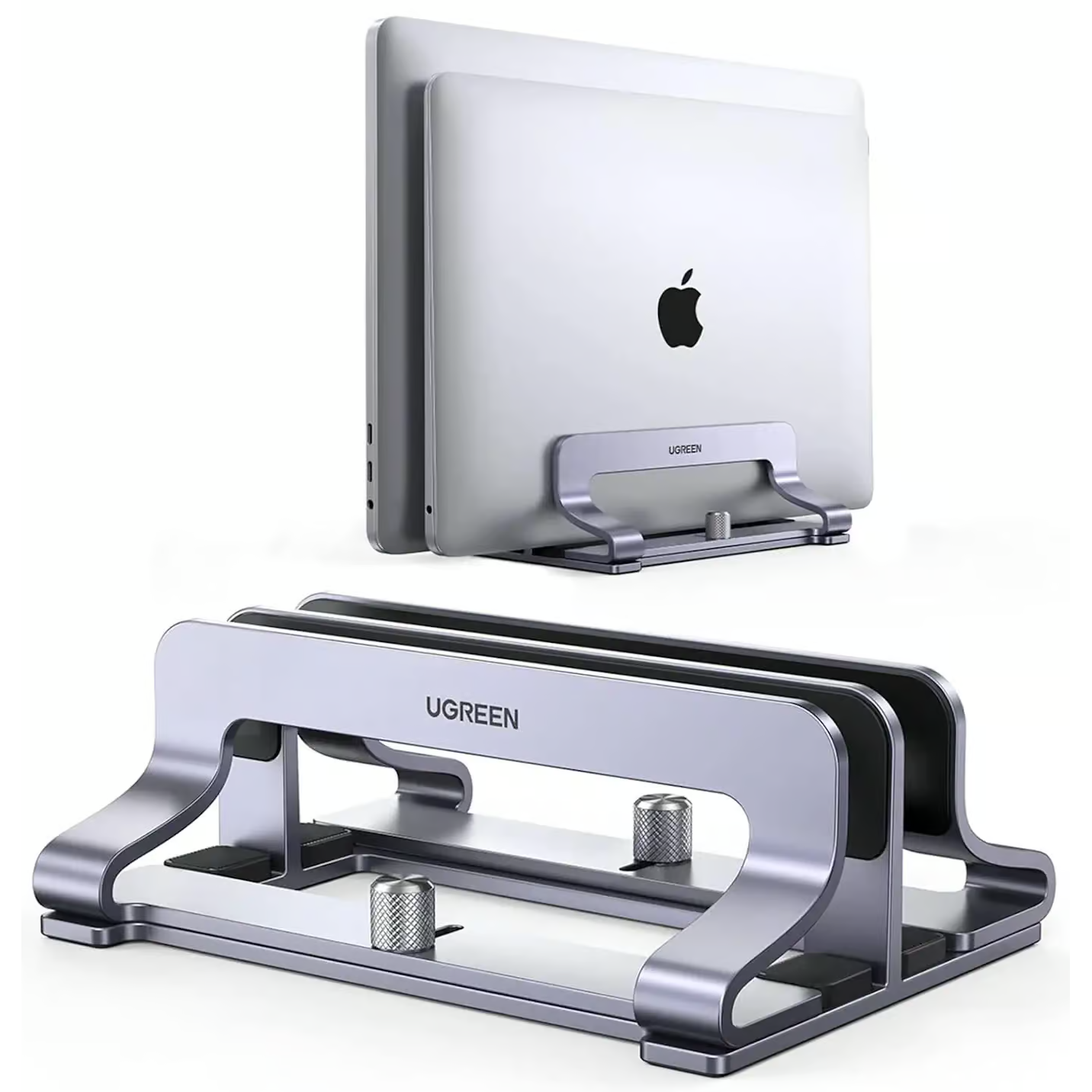 UGREEN 60643 2-Slot Vertical Laptop Stand UGREEN 60643 Vertical Dual Slot Laptop Stand - Image 1