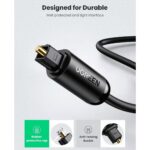 UGREEN 70893 Toslink Optical Audio Cable – 3m (Black) - Image 2
