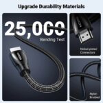 UGREEN 80402 HDMI 8K Cable, Braided – Male-to-Male, 1.5m (Black) - Image 12