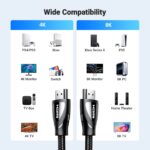 UGREEN 80402 HDMI 8K Cable, Braided – Male-to-Male, 1.5m (Black) - Image 13