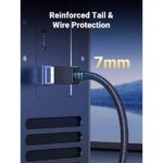 UGREEN 80433 Cat 8 Shielded Round Ethernet Cable, Braided – 5m - Image 4