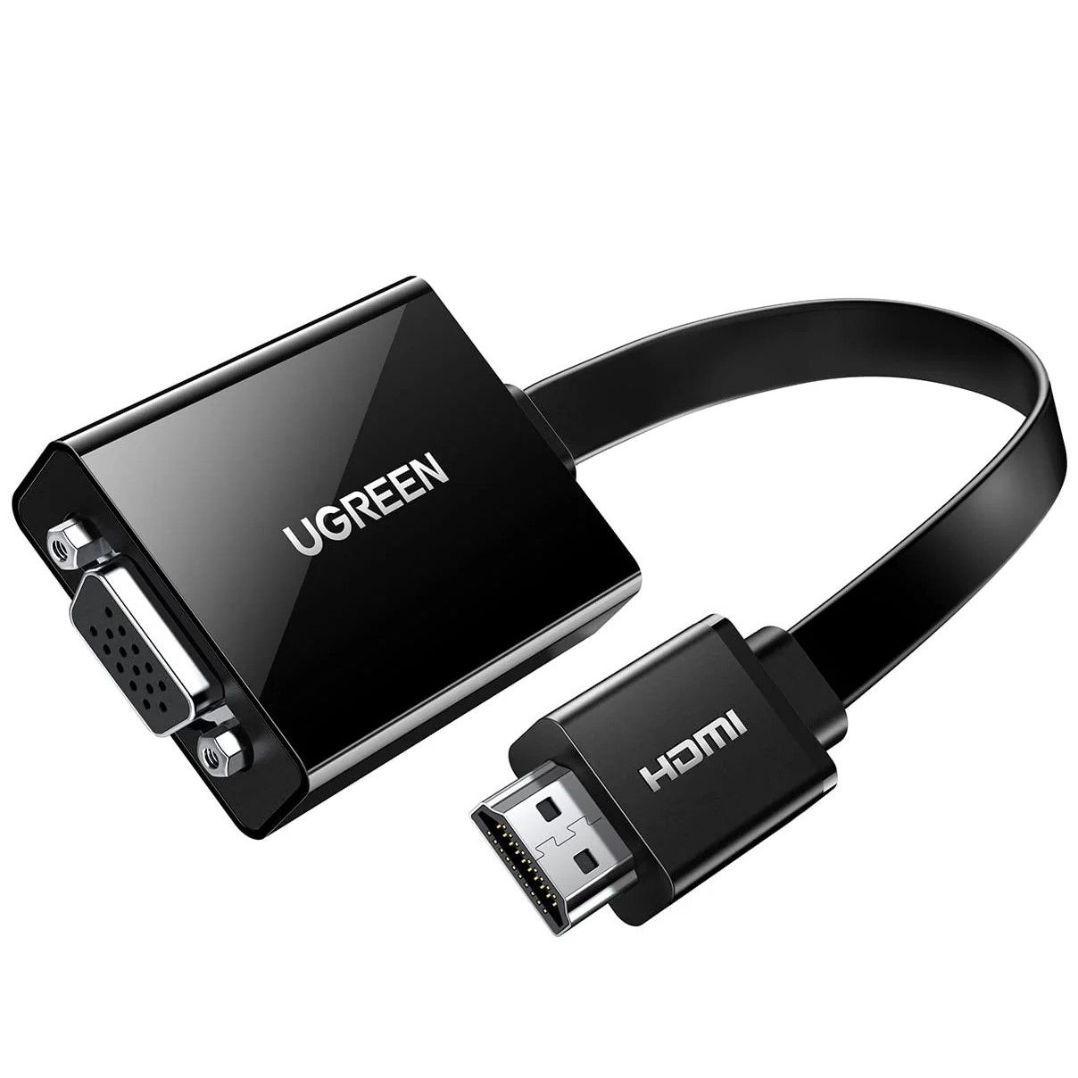 UGREEN HDMI to VGA Converter 25cm (Black) UGREEN 40248 HDMI to VGA Converter 25cm (Black) - Image 1