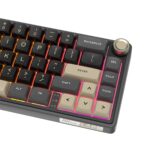 Royal Kludge R65 65% Wired Mechanical Gaming Keyboard – QMK/VIA, Chartreuse Switch, Hot-Swappable, Gasket Mount, RGB (Phantom) - Image 4