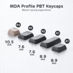 Royal Kludge R65 65% Wired Mechanical Gaming Keyboard – QMK/VIA, Chartreuse Switch, Hot-Swappable, Gasket Mount, RGB (Phantom) - Image 9