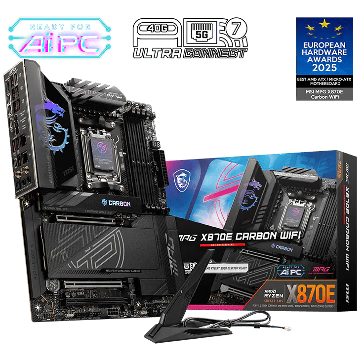 MSI MAG X870 E CARBON WIFI MSI MAG X870 E CARBON WIFI AMD CHIPSET - Image 1