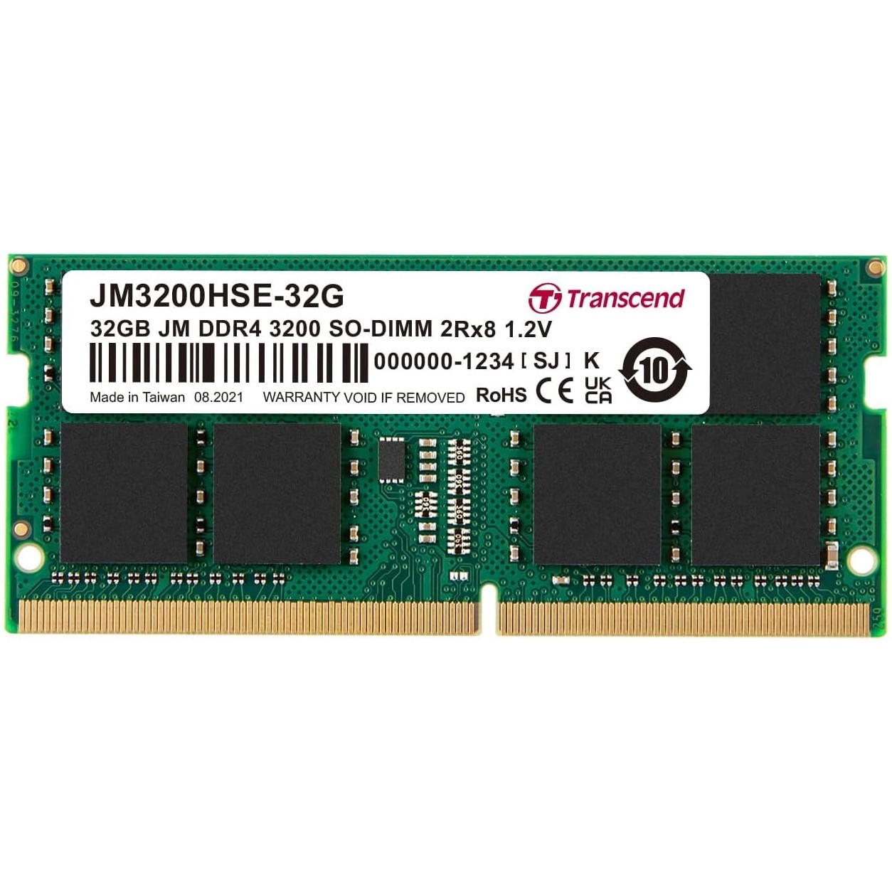 Transcend 32GB 3200MHZ LAPTOP DDR4 Transcend 32GB 3200MHZ LAPTOP DDR4 - Image 1