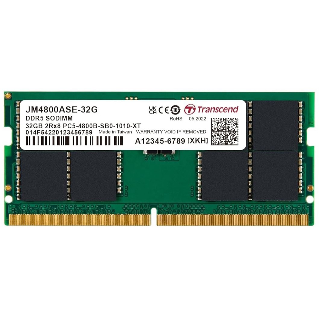 Transcend 32GB 4800MHZ LAPTOP DDR5 Transcend 32GB 4800MHZ LAPTOP DDR5 - Image 1