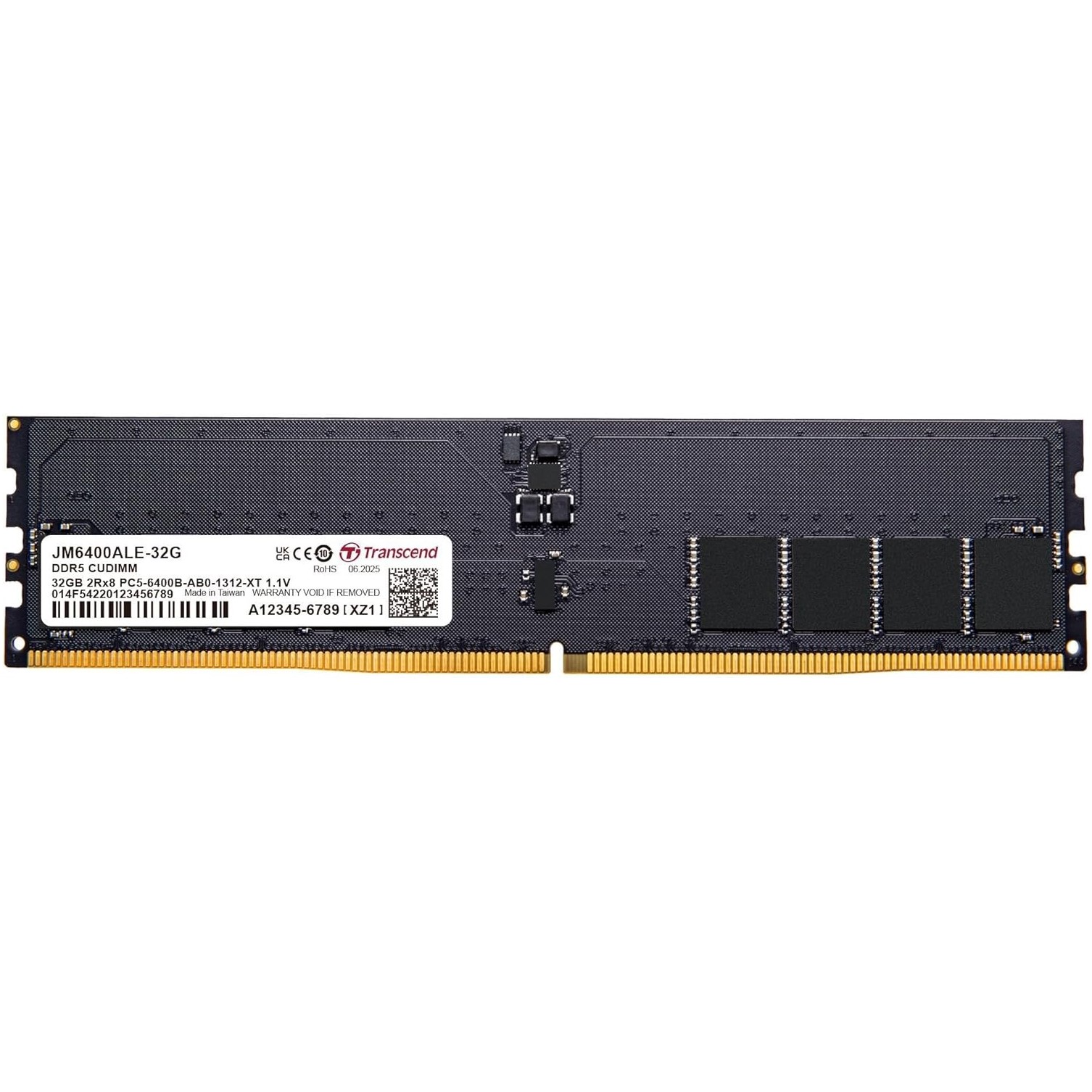 Transcend 32GB 6400MHZ DESKTOP DDR5 Transcend 32GB 6400MHZ DESKTOP DDR5 - Image 1