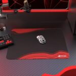 ATTACK SHARK CM02 eSport Gaming Mousepad (450x400x4 MM) Black/Red - Image 6