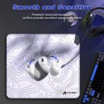 ATTACK SHARK CM02 eSport Gaming Mousepad (450x400x4 MM) White Contour - Image 2