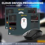 ATTACK SHARK G3 PRO Tri-mode Wireless Gaming Mouse with Charge Dock 25000 DPI Ultra Lightweight Black - Image 8