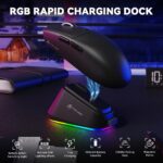 ATTACK SHARK G3 PRO Tri-mode Wireless Gaming Mouse with Charge Dock 25000 DPI Ultra Lightweight Black - Image 2
