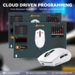 ATTACK SHARK G3 PRO Tri-mode Wireless Gaming Mouse with Charge Dock 25000 DPI Ultra Lightweight White - Image 7