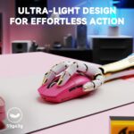 ATTACK SHARK G3 PRO Tri-mode Wireless Gaming Mouse with Charge Dock 25000 DPI Ultra Lightweight Berry Red - Image 5