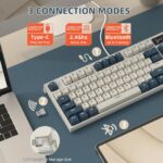 ATTACK SHARK K86 Wireless Mechanical Keyboard Retro Blue - Image 2