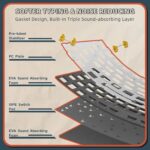 ATTACK SHARK K86 Wireless Mechanical Keyboard Retro Blue - Image 4