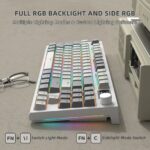 ATTACK SHARK K86 Wireless Mechanical Keyboard Retro Grey - Image 5