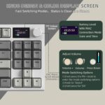 ATTACK SHARK K86 Wireless Mechanical Keyboard Retro Grey - Image 4