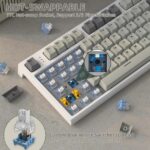 ATTACK SHARK K86 Wireless Mechanical Keyboard Retro Grey - Image 6