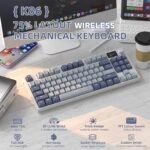ATTACK SHARK K86 Wireless Mechanical Keyboard Retro Moonlight - Image 2