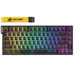 ATTACK SHARK R82 HE Rapid Trigger Keyboard Magnetic Switch with 0.005MM RT Black