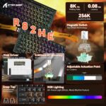 ATTACK SHARK R82 HE Rapid Trigger Keyboard Magnetic Switch with 0.005MM RT Black - Image 2