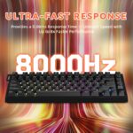 ATTACK SHARK R82 HE Rapid Trigger Keyboard Magnetic Switch with 0.005MM RT Black - Image 5