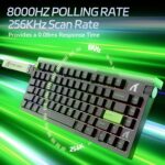 ATTACK SHARK R85 HE Rapid Trigger Keyboard Magnetic Switch with Custom Lightbox Black - Image 6