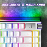 ATTACK SHARK R85 HE Rapid Trigger Keyboard Magnetic Switch with Custom Lightbox White Contour - Image 7