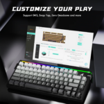 ATTACK SHARK R85 HE Rapid Trigger Keyboard Magnetic Switch with Custom Lightbox Moonlight - Image 11