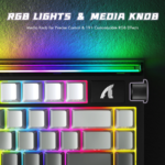 ATTACK SHARK R85 HE Rapid Trigger Keyboard Magnetic Switch with Custom Lightbox Moonlight - Image 7